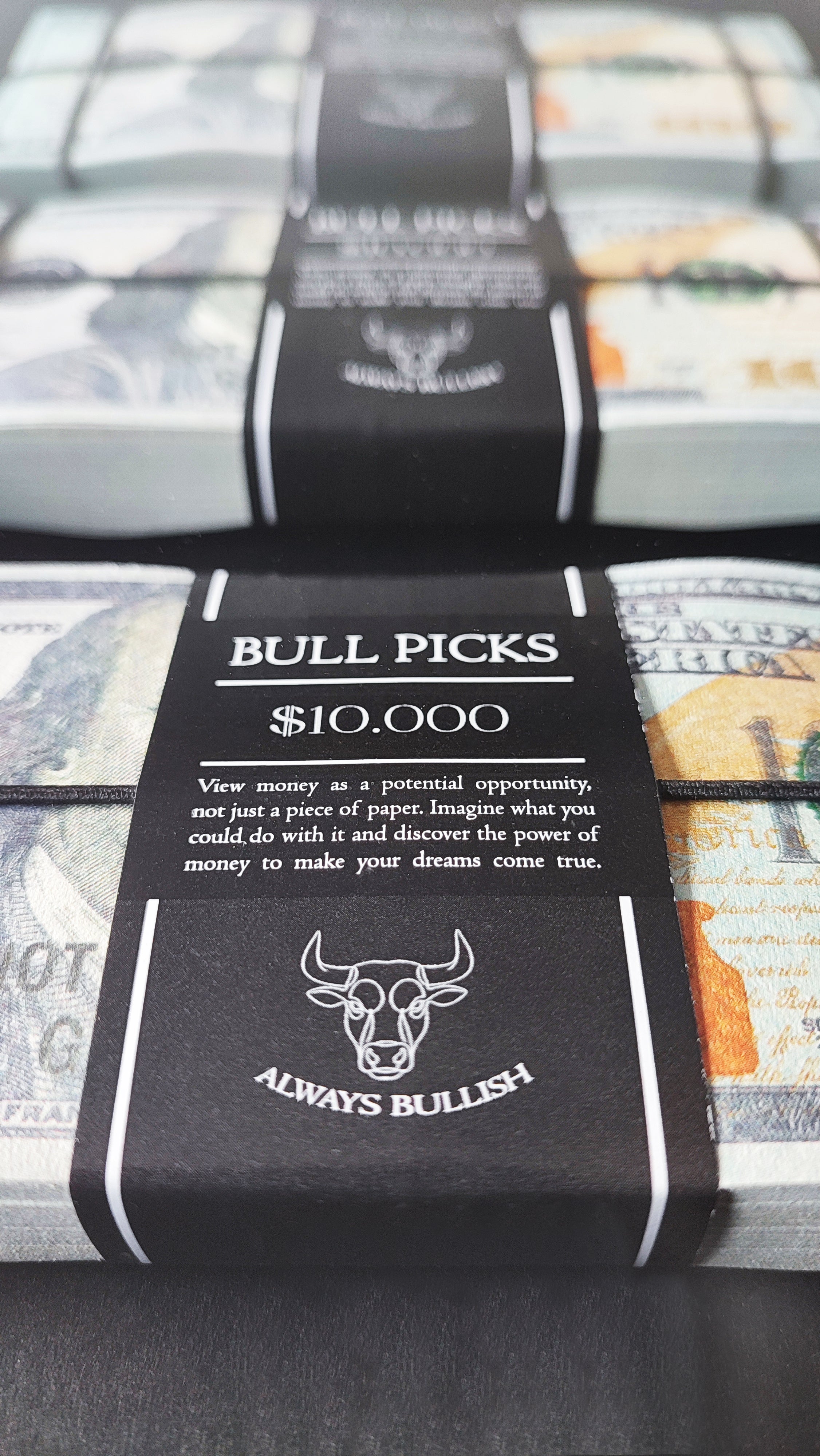 Dolar Destesi Temalı Premium Duvar Dekoru | 4 Deste