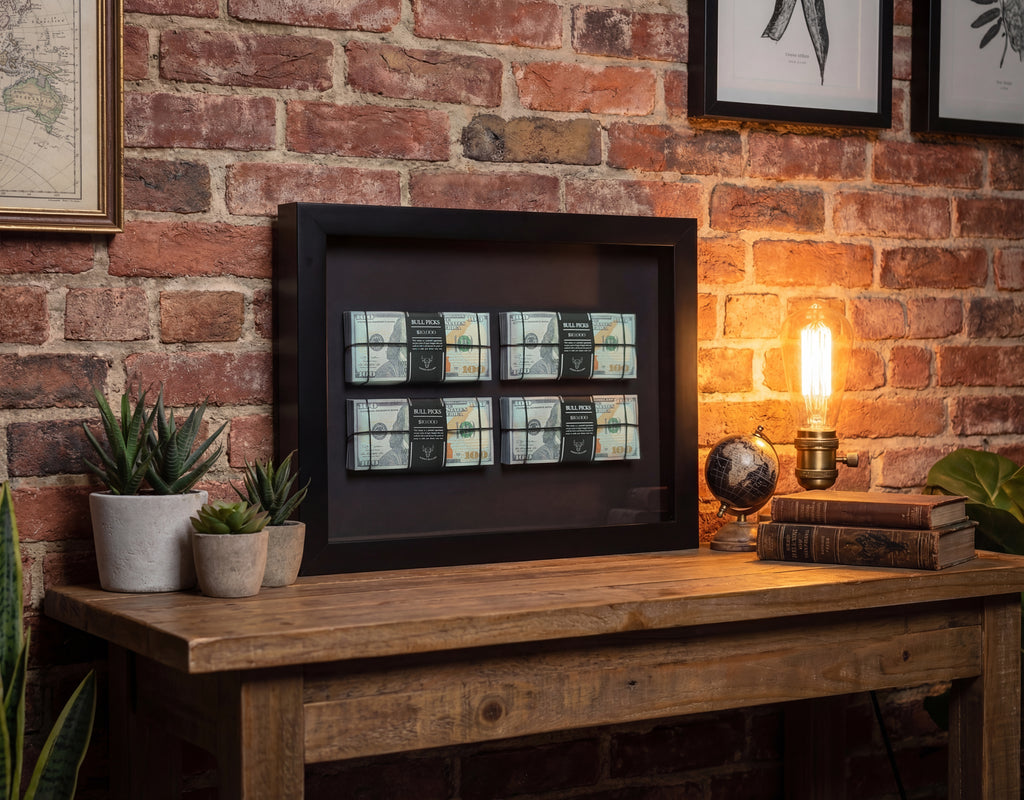 Dolar Destesi Temalı Premium Duvar Dekoru | 4 Deste