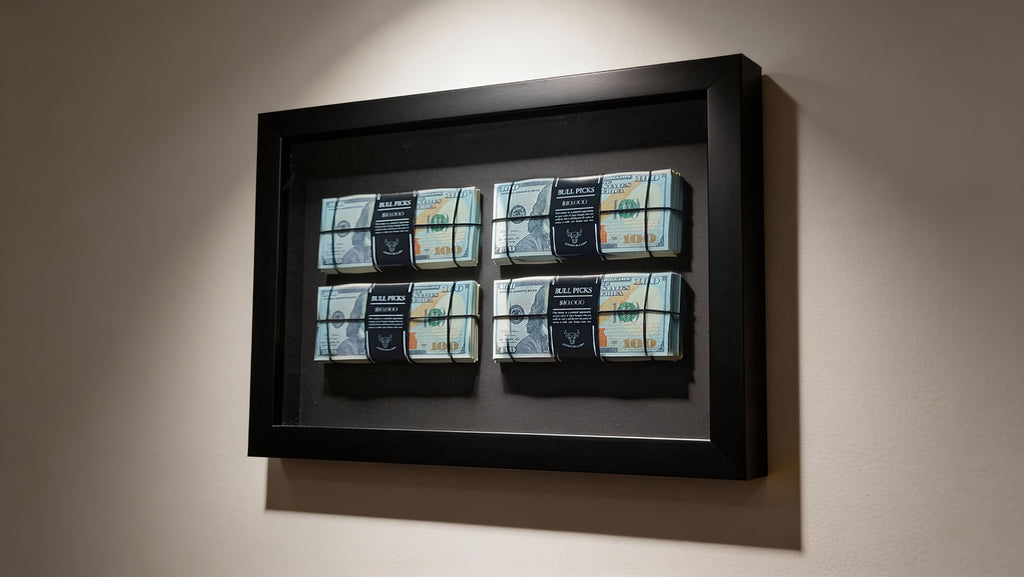 Dolar Destesi Temalı Premium Duvar Dekoru | 4 Deste