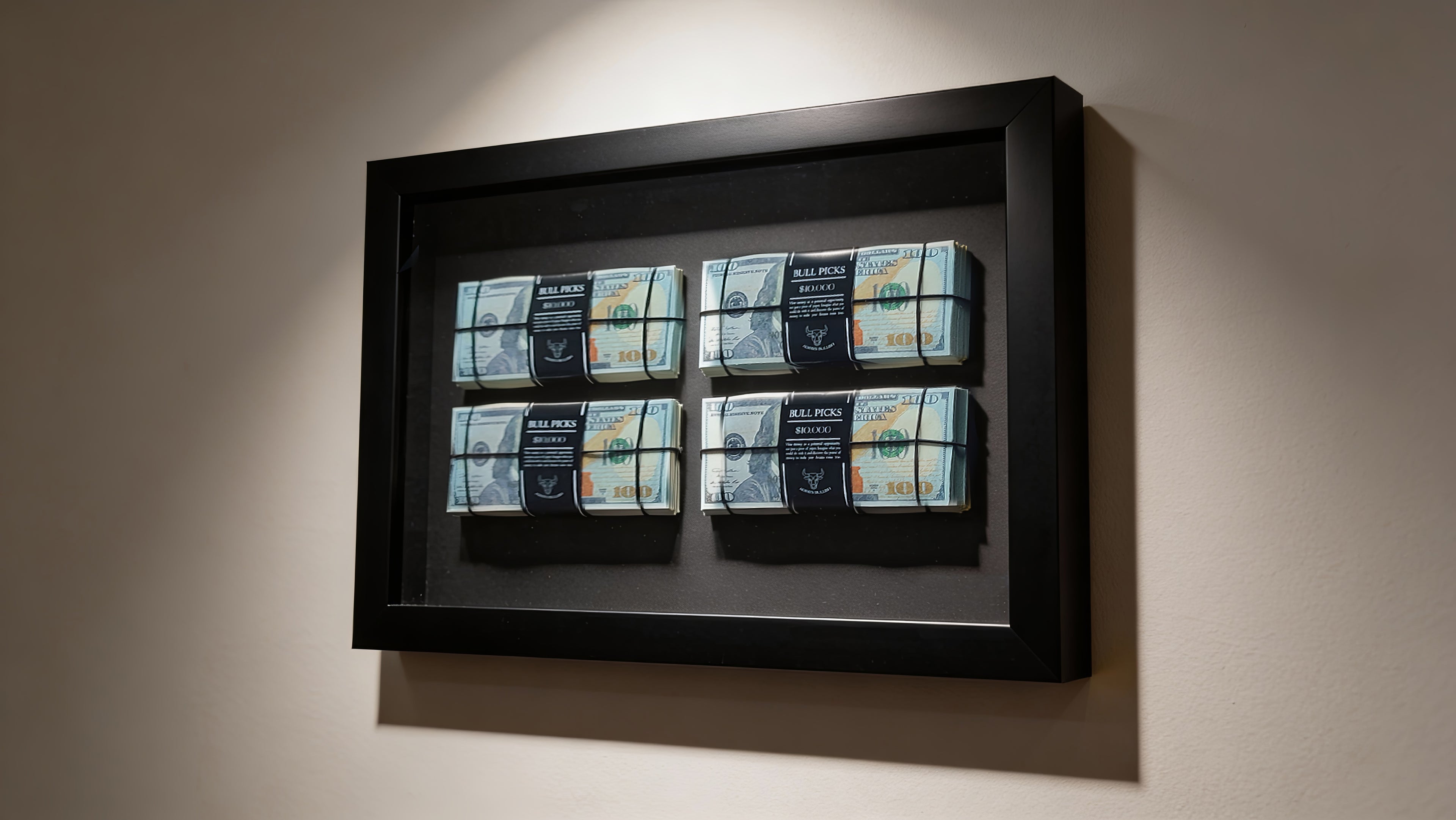 Dolar Destesi Temalı Premium Duvar Dekoru | 4 Deste