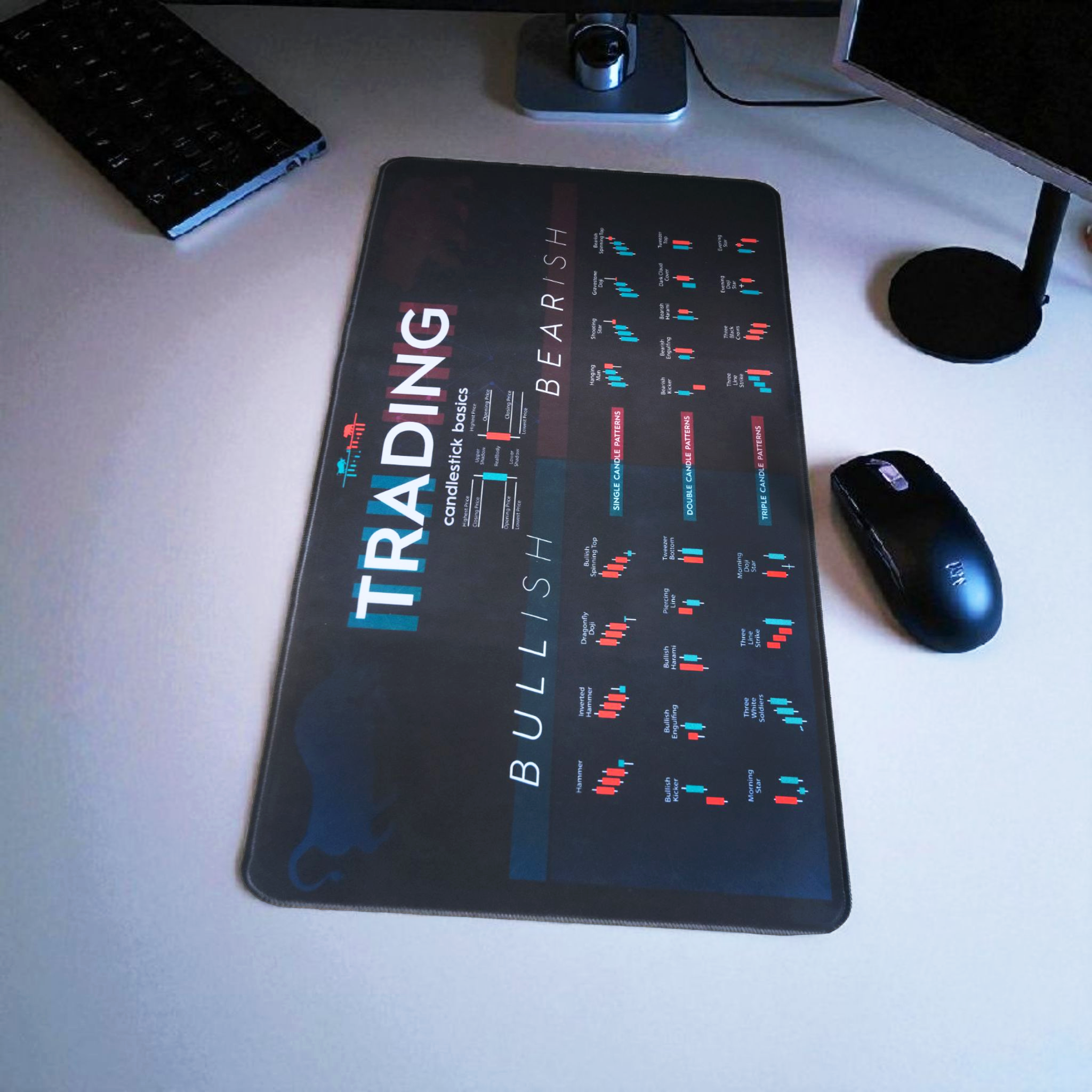 Mum Formasyonları Temalı Kauçuk Mouse Pad