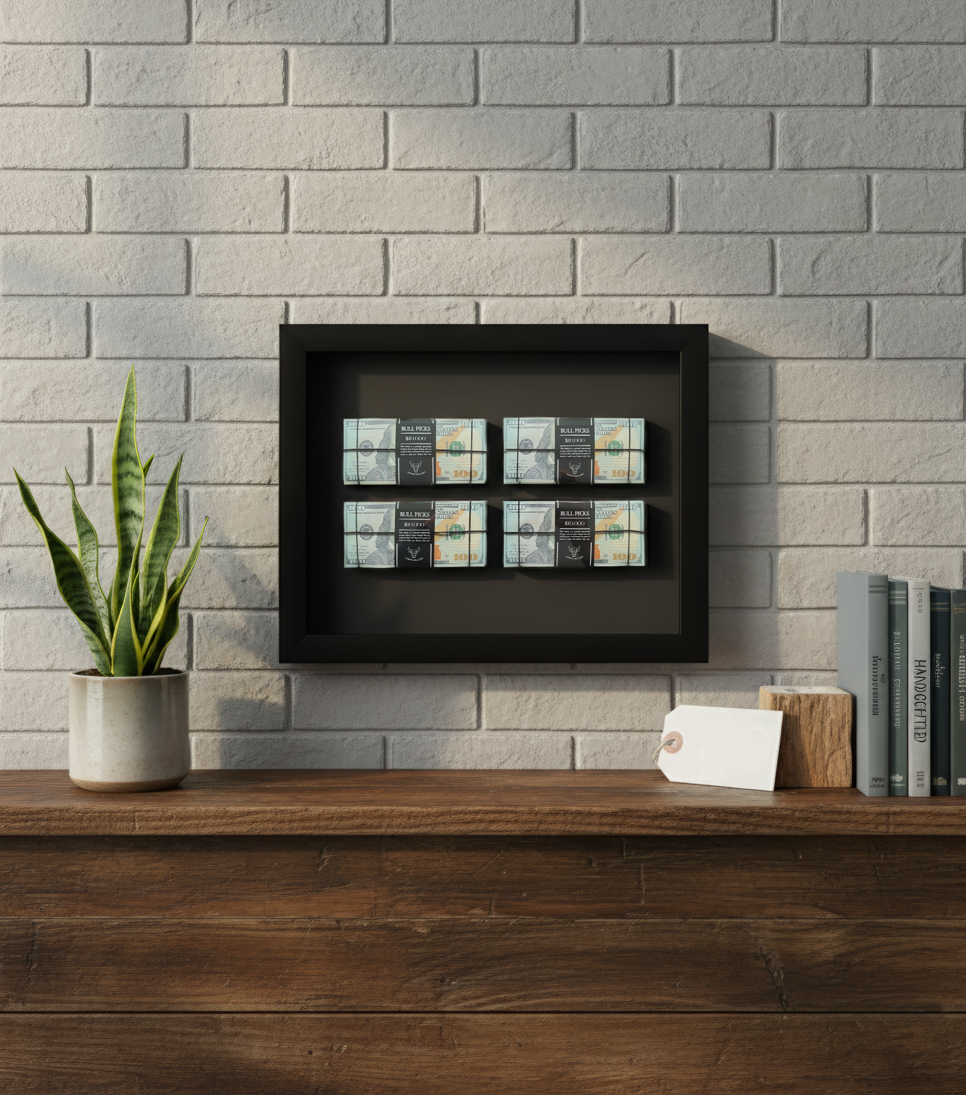 Dolar Destesi Temalı Premium Duvar Dekoru | 4 Deste