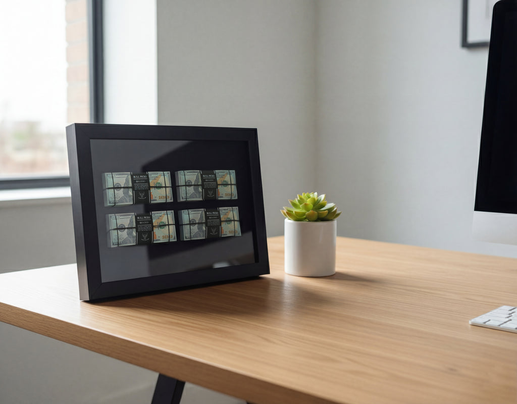 Dolar Destesi Temalı Premium Duvar Dekoru | 4 Deste