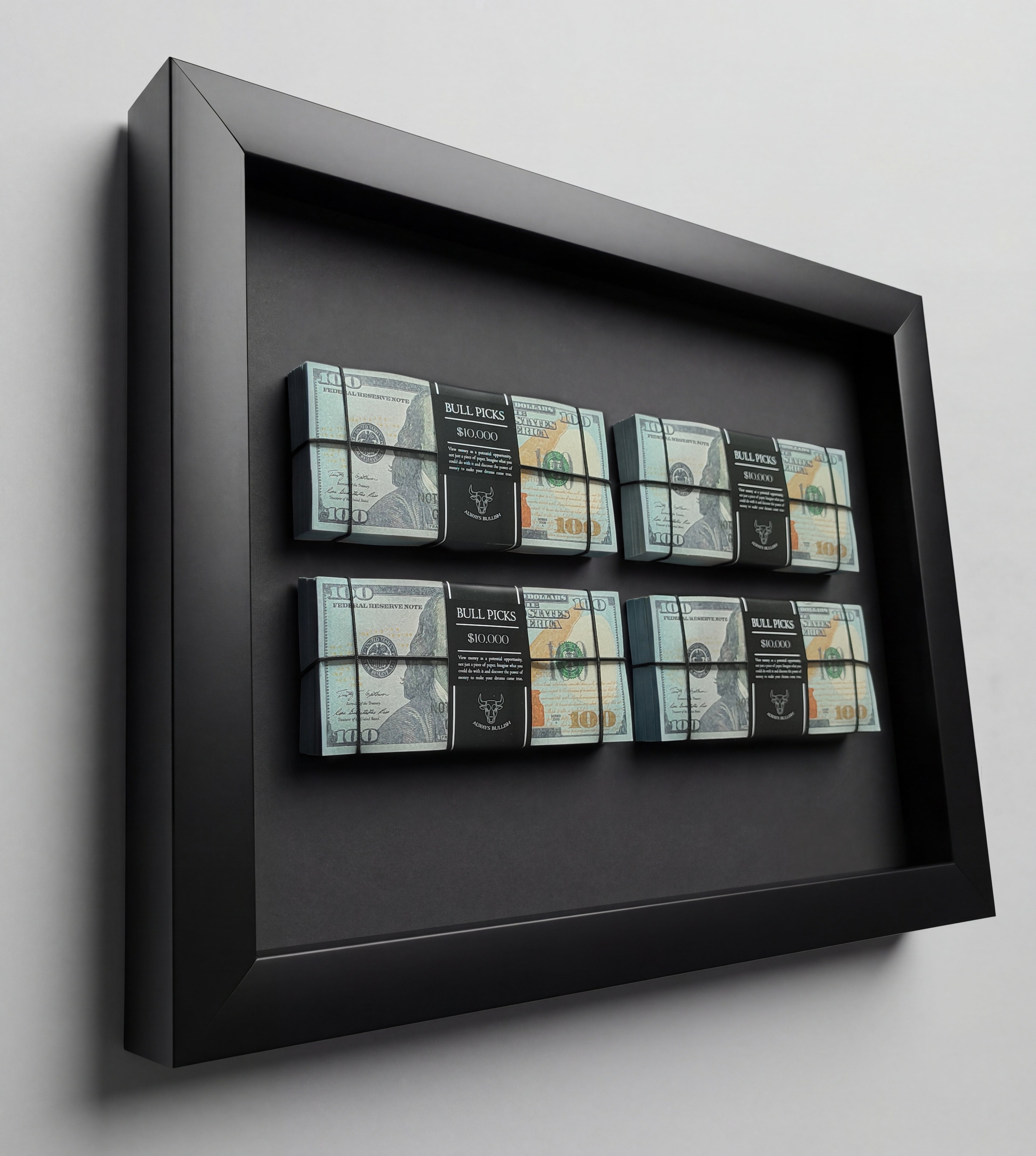 Dolar Destesi Temalı Premium Duvar Dekoru | 4 Deste