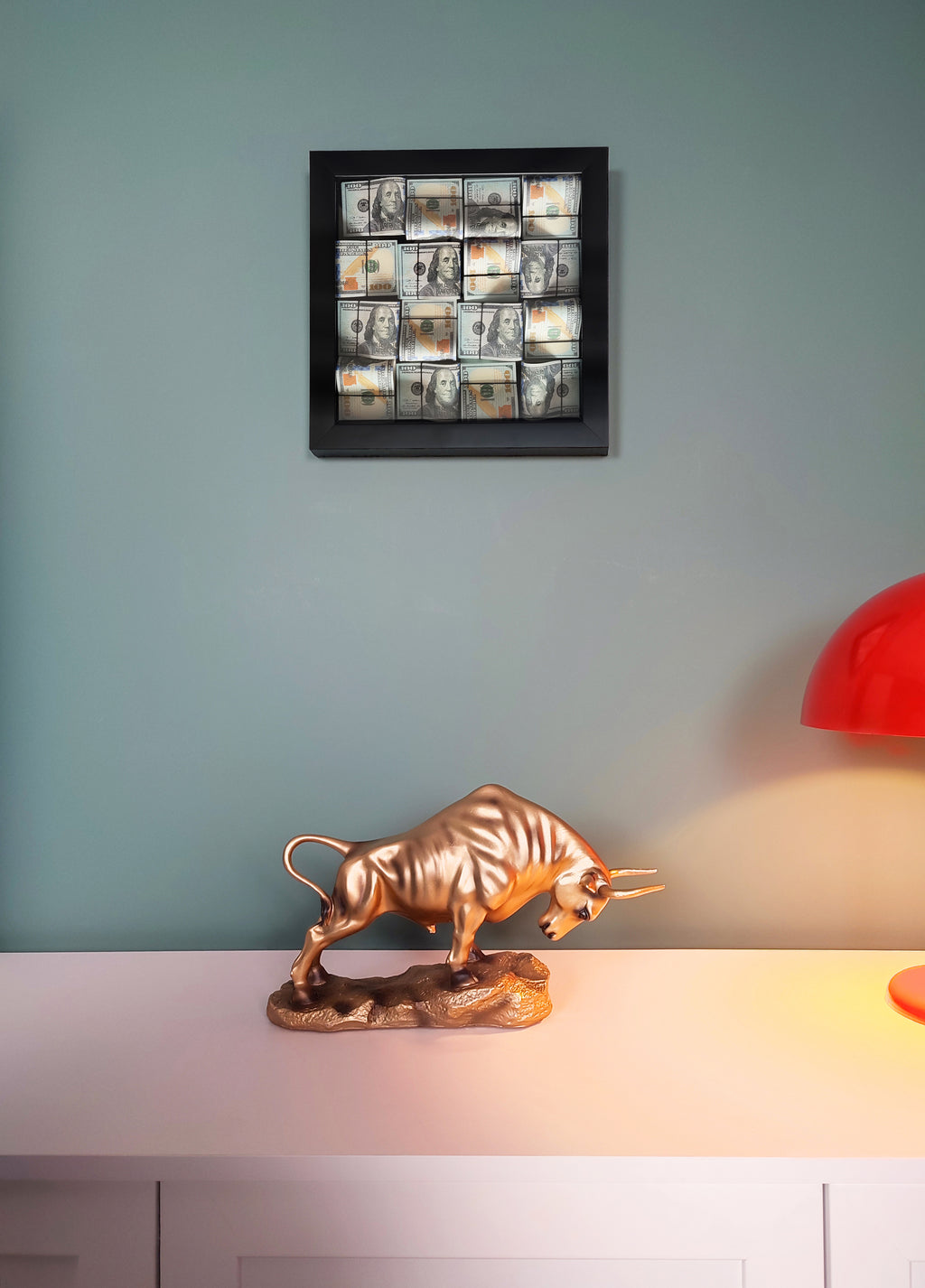 Dolar Balyası Temalı Premium Duvar Dekoru