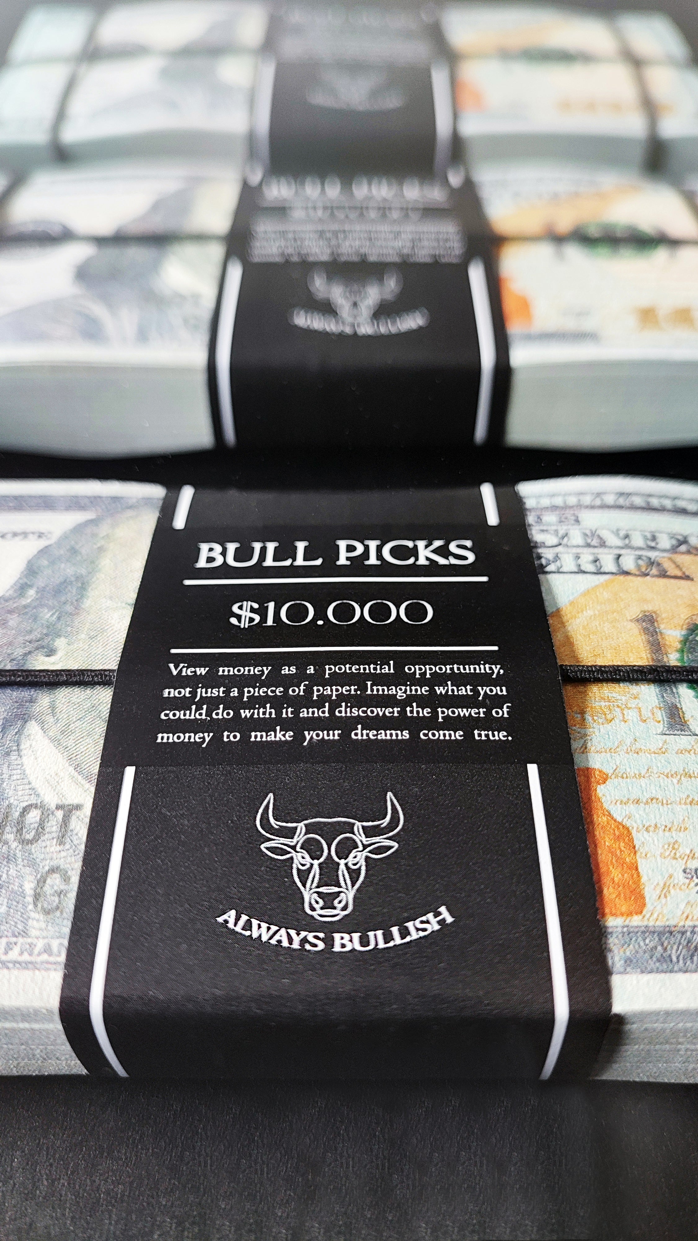 Dolar Destesi Temalı Premium Duvar Dekoru | 3 Deste