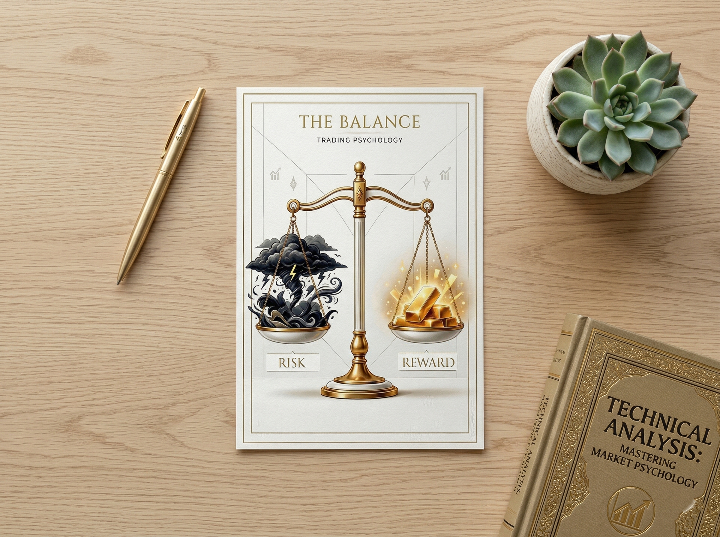 Risk ve Ödül Trader Posteri | Forex Borsa Yatırımcı Duvar Sanatı | Ofis Hediyesi