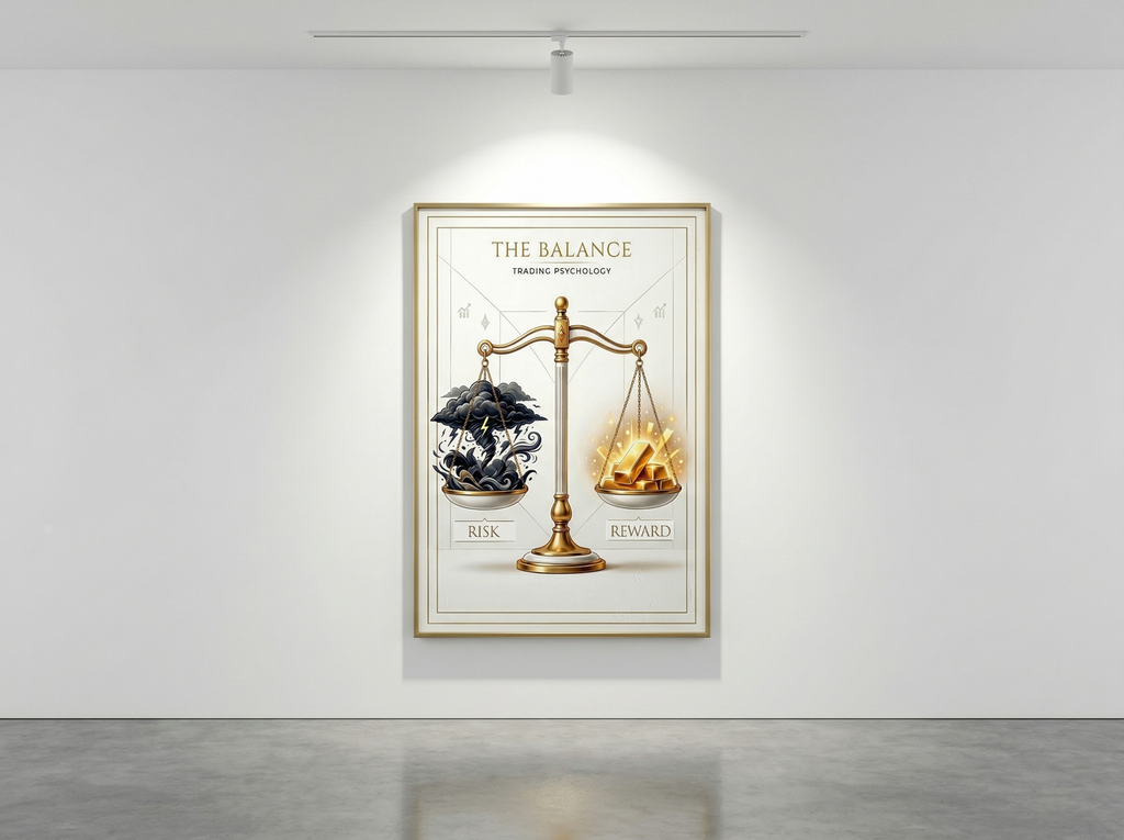 Risk ve Ödül Trader Posteri | Forex Borsa Yatırımcı Duvar Sanatı | Ofis Hediyesi