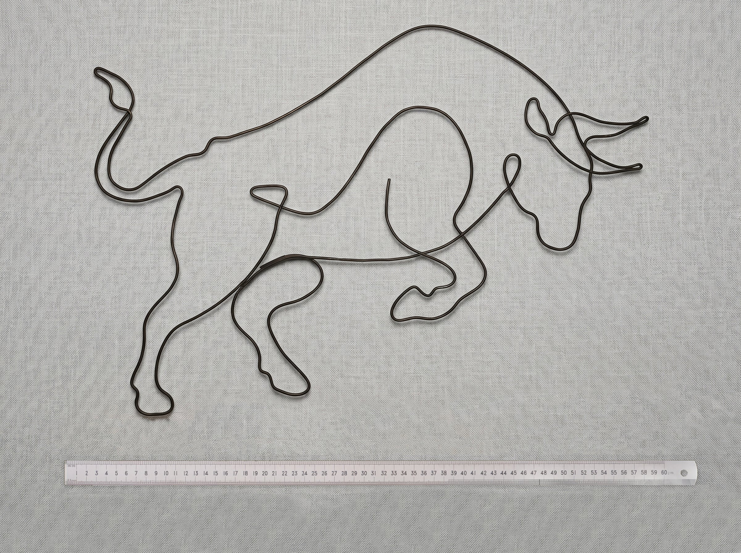 Ayı Boğa (Bull & Bear) Tel Duvar Dekoru - Tek Çizgi Minimalist Metal Duvar Seti - Borsa ve Ofis Hediyesi