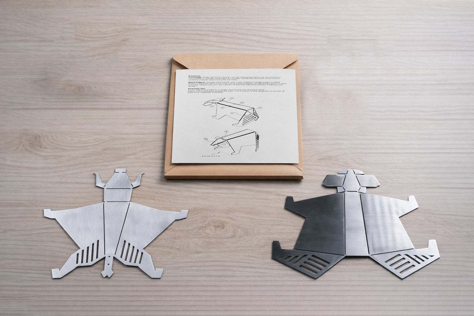 Kendin Yap Metal Ayı & Boğa Metal Figür