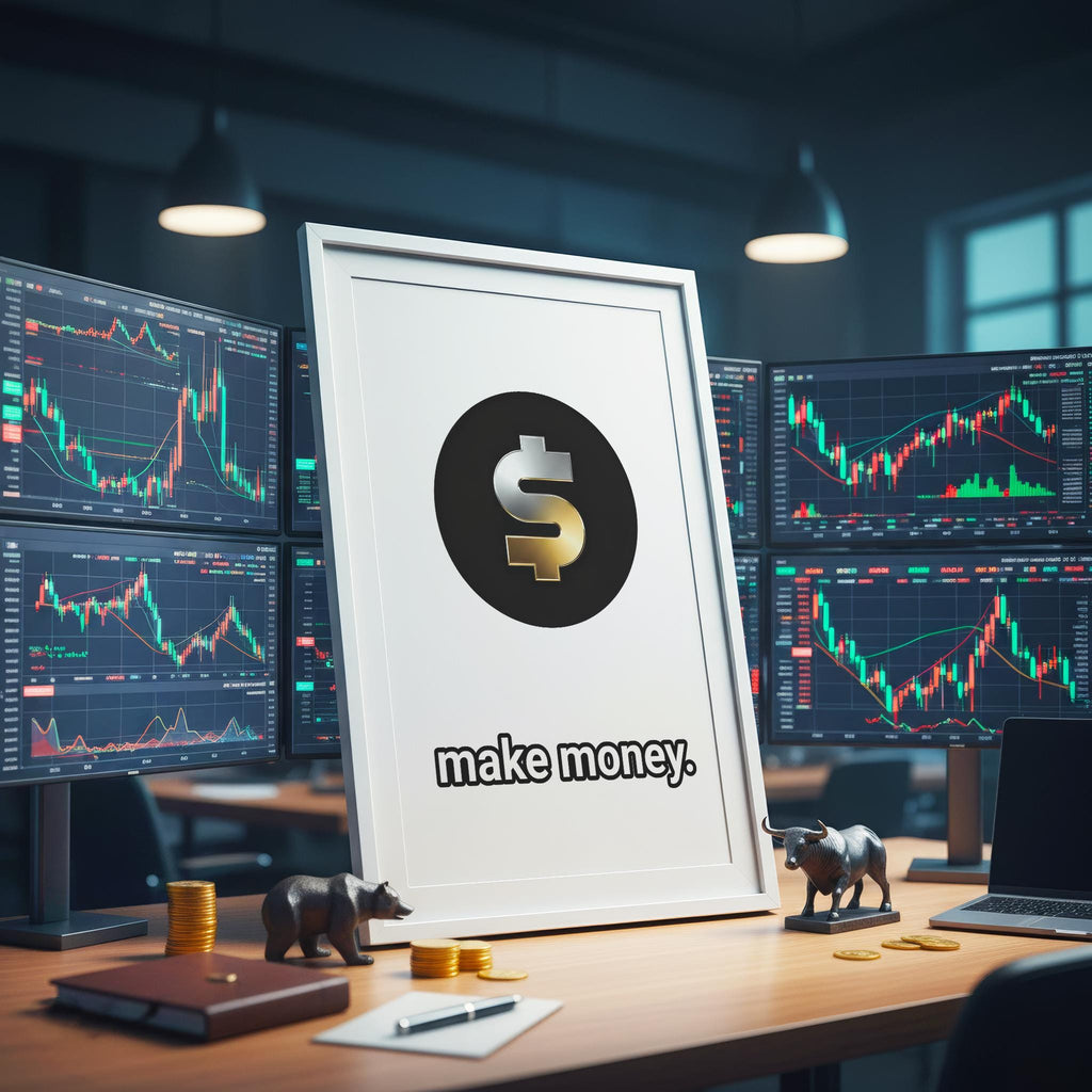 Minimalist Dolar İşareti Sanat Baskısı | Trader Duvar Dekoru | Borsa Posteri | Yatırımcı Hediyesi