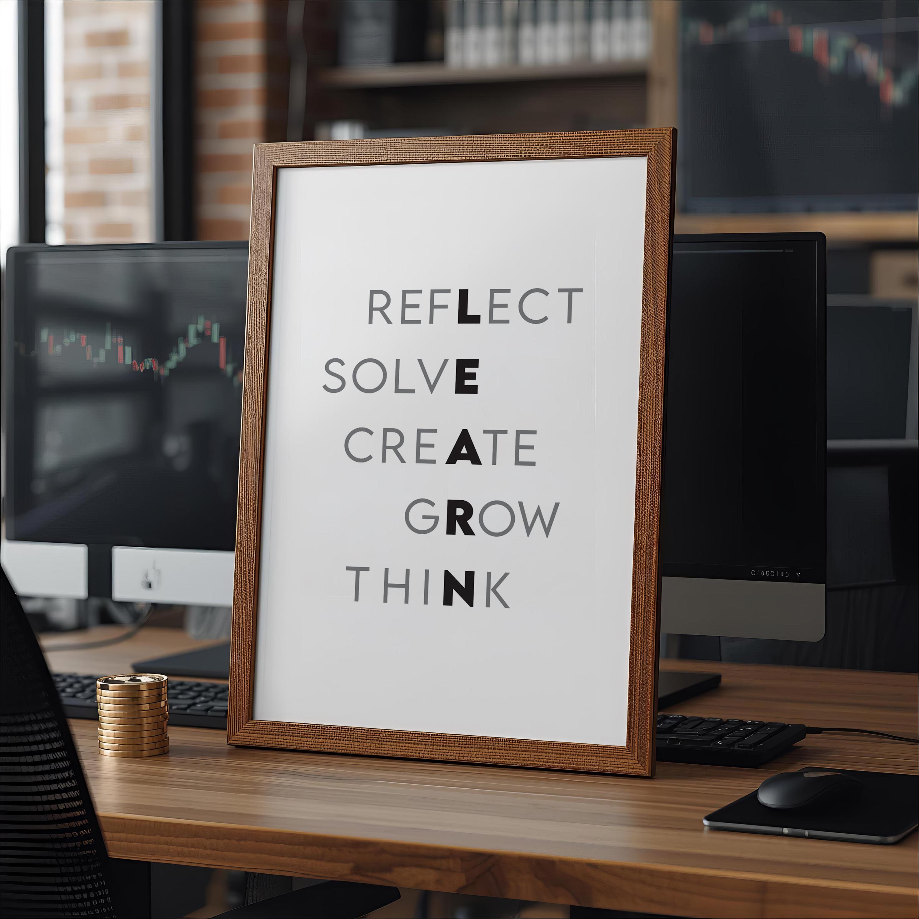 Motivasyonel Alıntı Posteri | İlham Verici Duvar Sanatı | Ofis Dekoru | Pozitif Afirmasyon | Teşvik Hediyesi