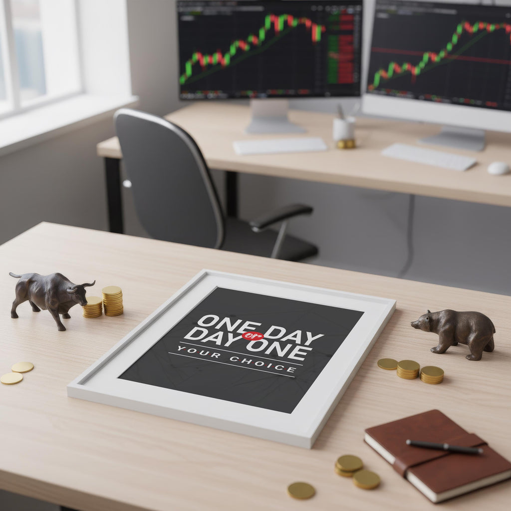 One Day Or Day One Your Choice — Motivasyonel Tipografi Posteri | Duvar Sanatı