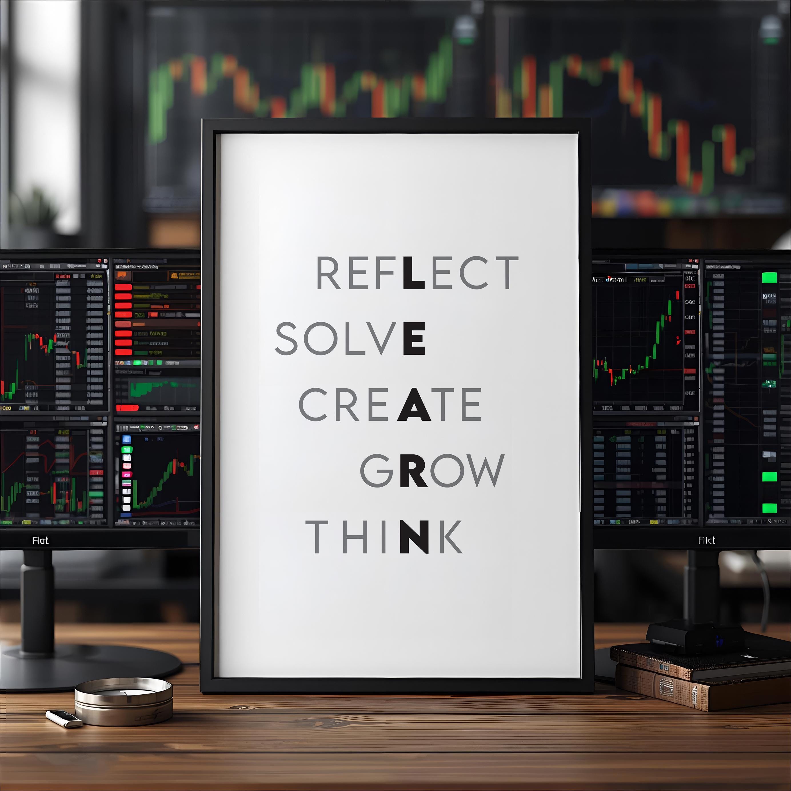 Motivasyonel Alıntı Posteri | İlham Verici Duvar Sanatı | Ofis Dekoru | Pozitif Afirmasyon | Teşvik Hediyesi