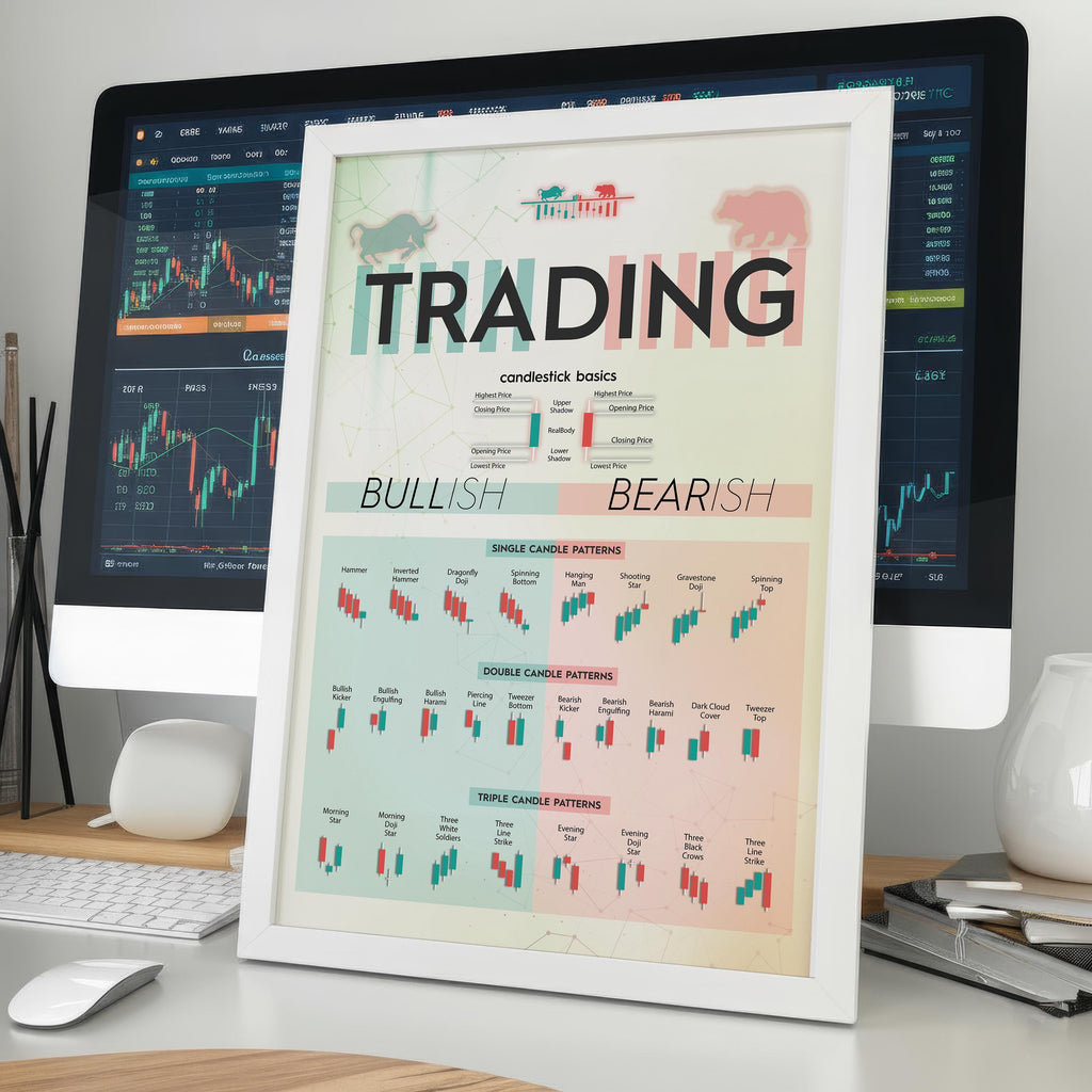 Mum Formasyonları Posteri | Borsa ve Forex Teknik Analiz Duvar Tablosu