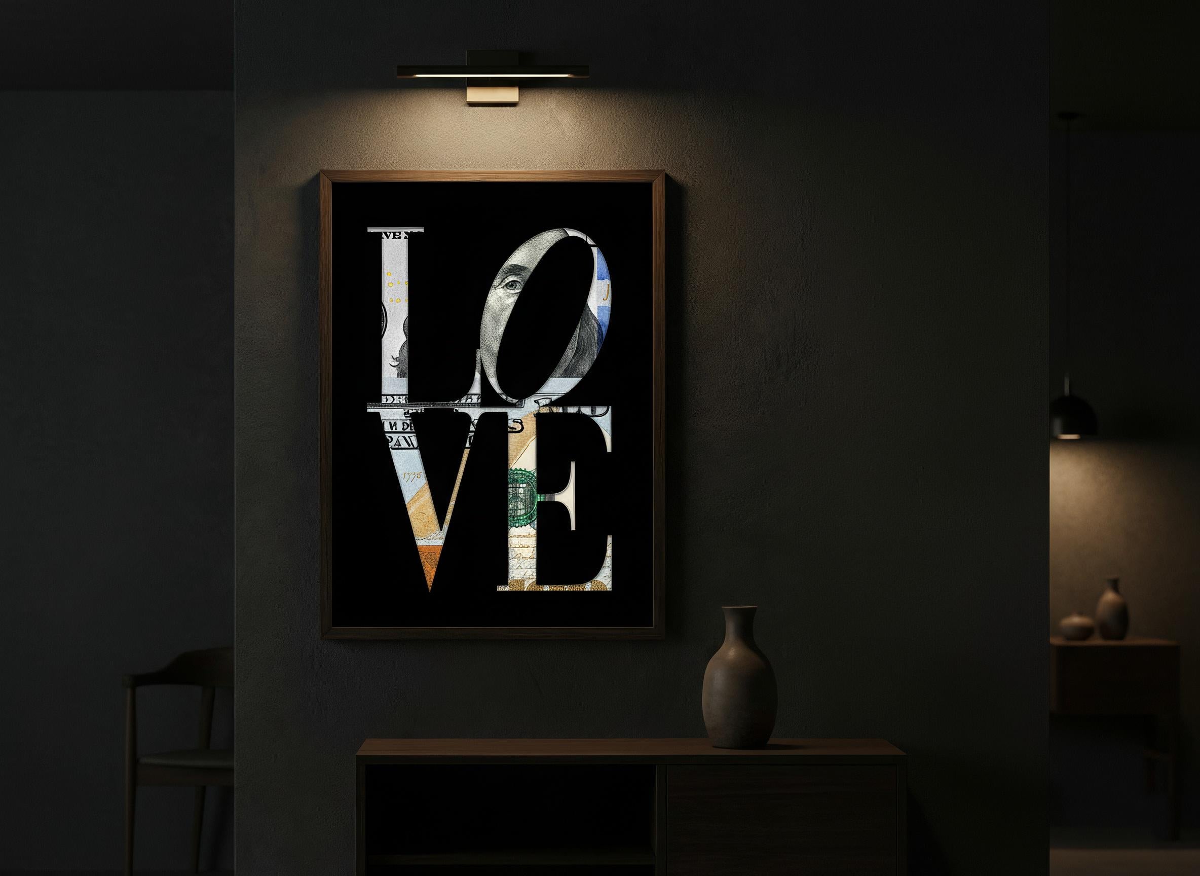 LOVE Trading Duvar Sanatı - Finans ve Borsa Temalı Dekoratif Poster