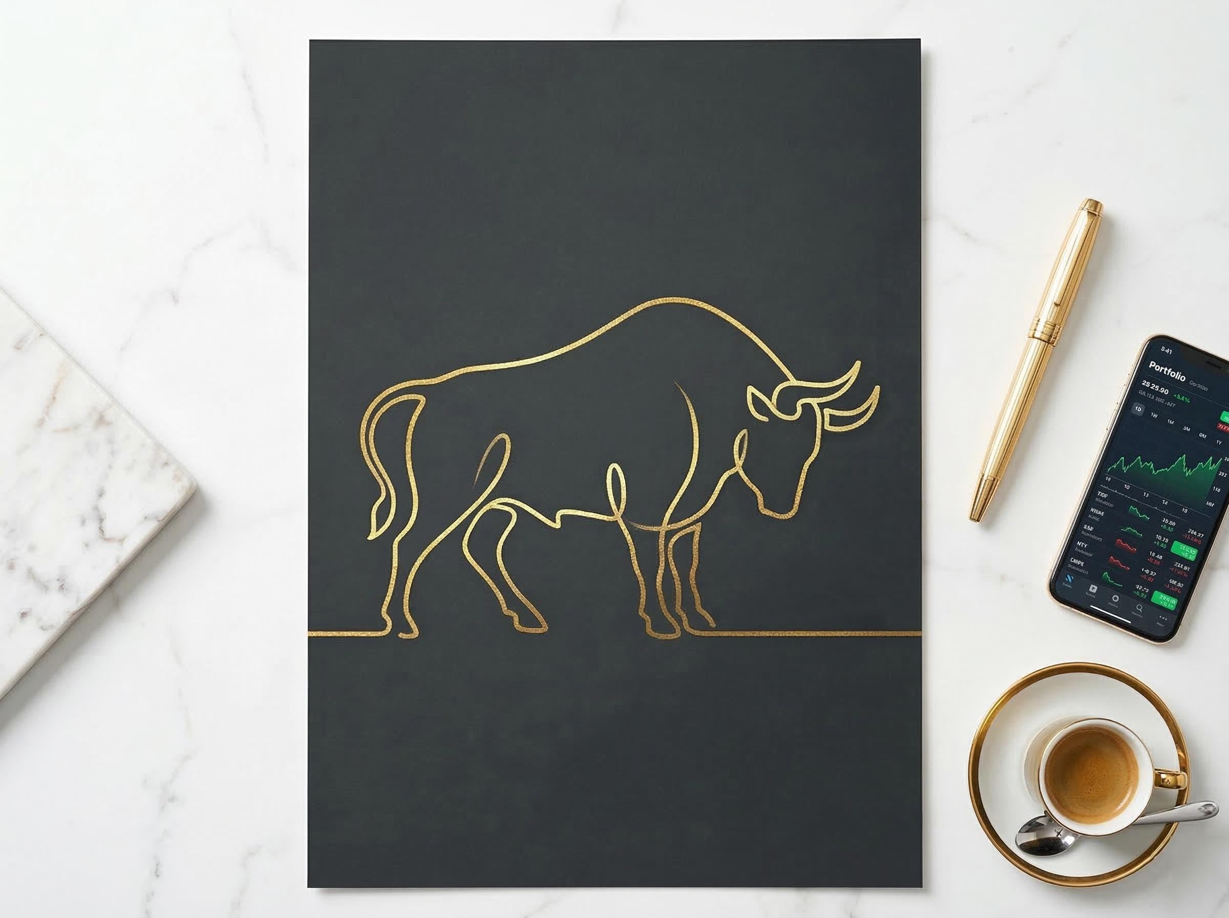 Borsa ve Kripto Duvar Sanatı Posteri – Trader Ofis Dekorasyonu