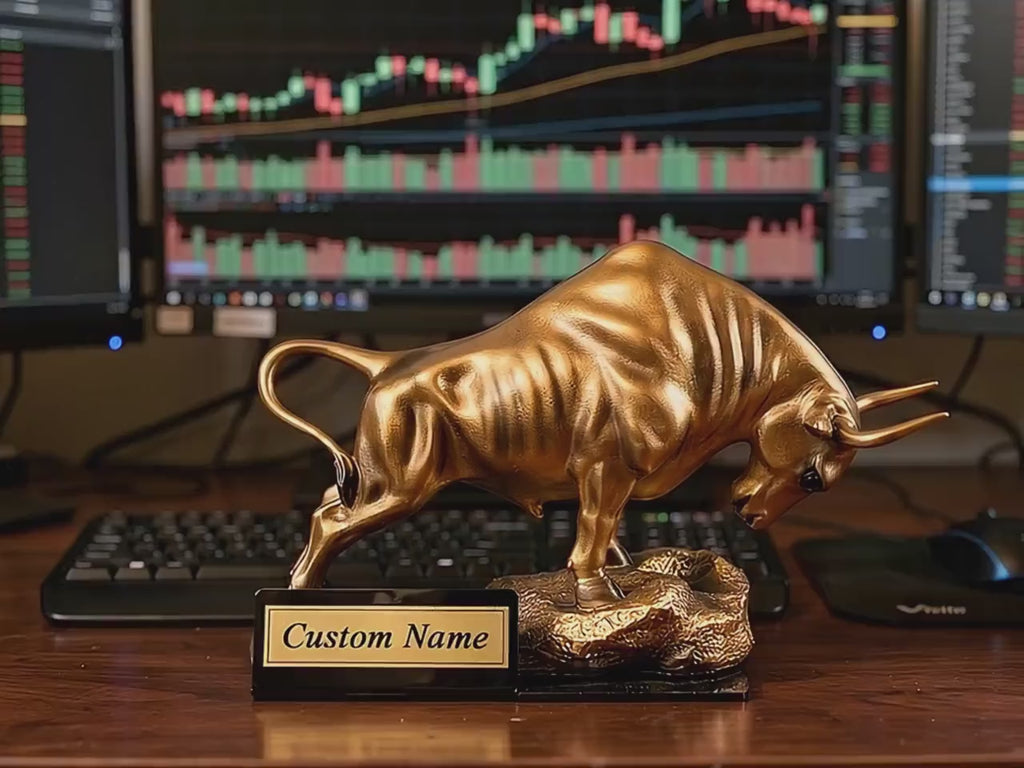 Kişiselleştirilebilir Wall Street Boğa Heykeli